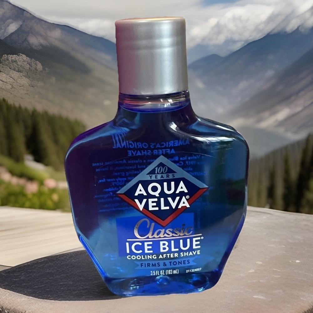 Aqua‎ Velva Cooling After Shave, Classic Ice Blue, 3.5 Oz Firms & Tones